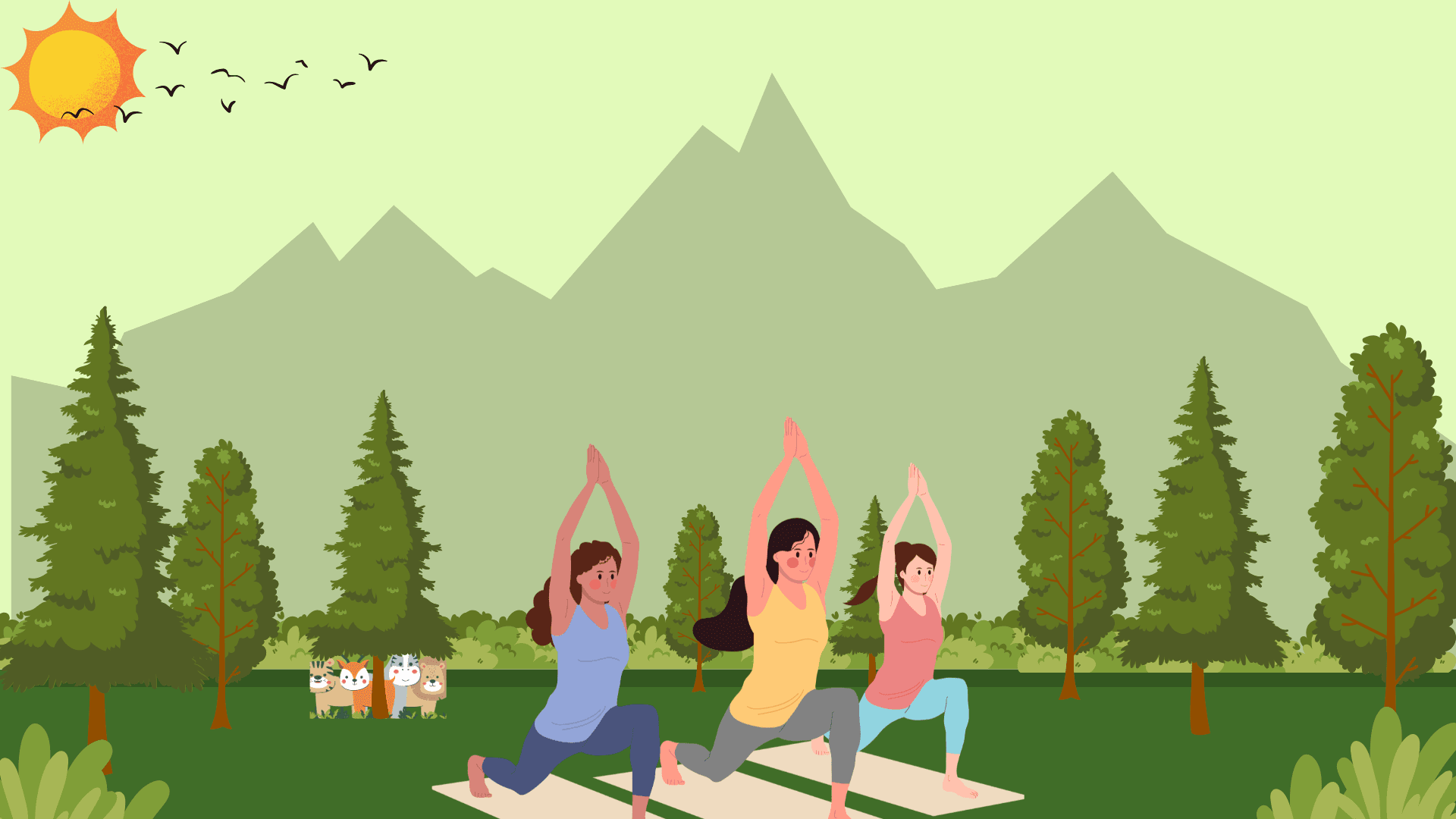 Birlikte Yoga 2 - Topluluk İllustrasyonu